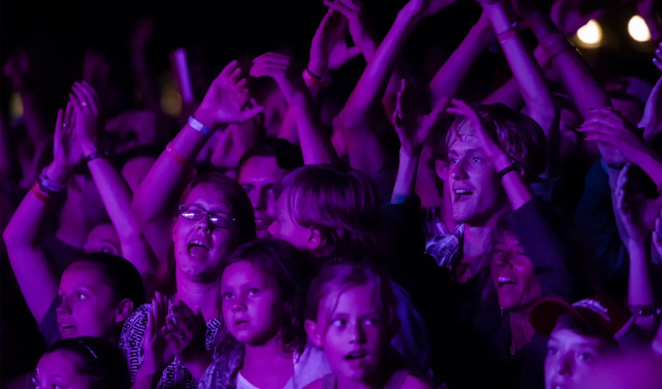 Youth at a concert