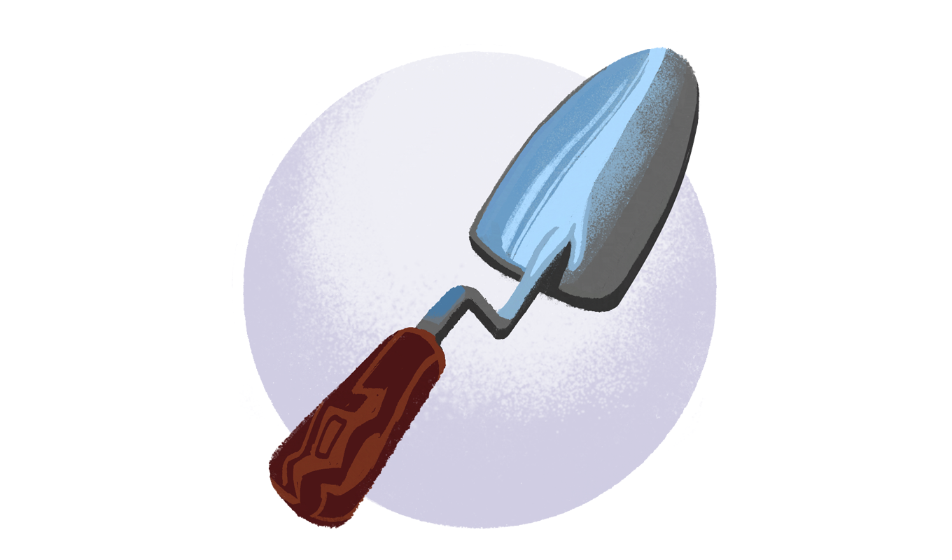 garden hand shovel