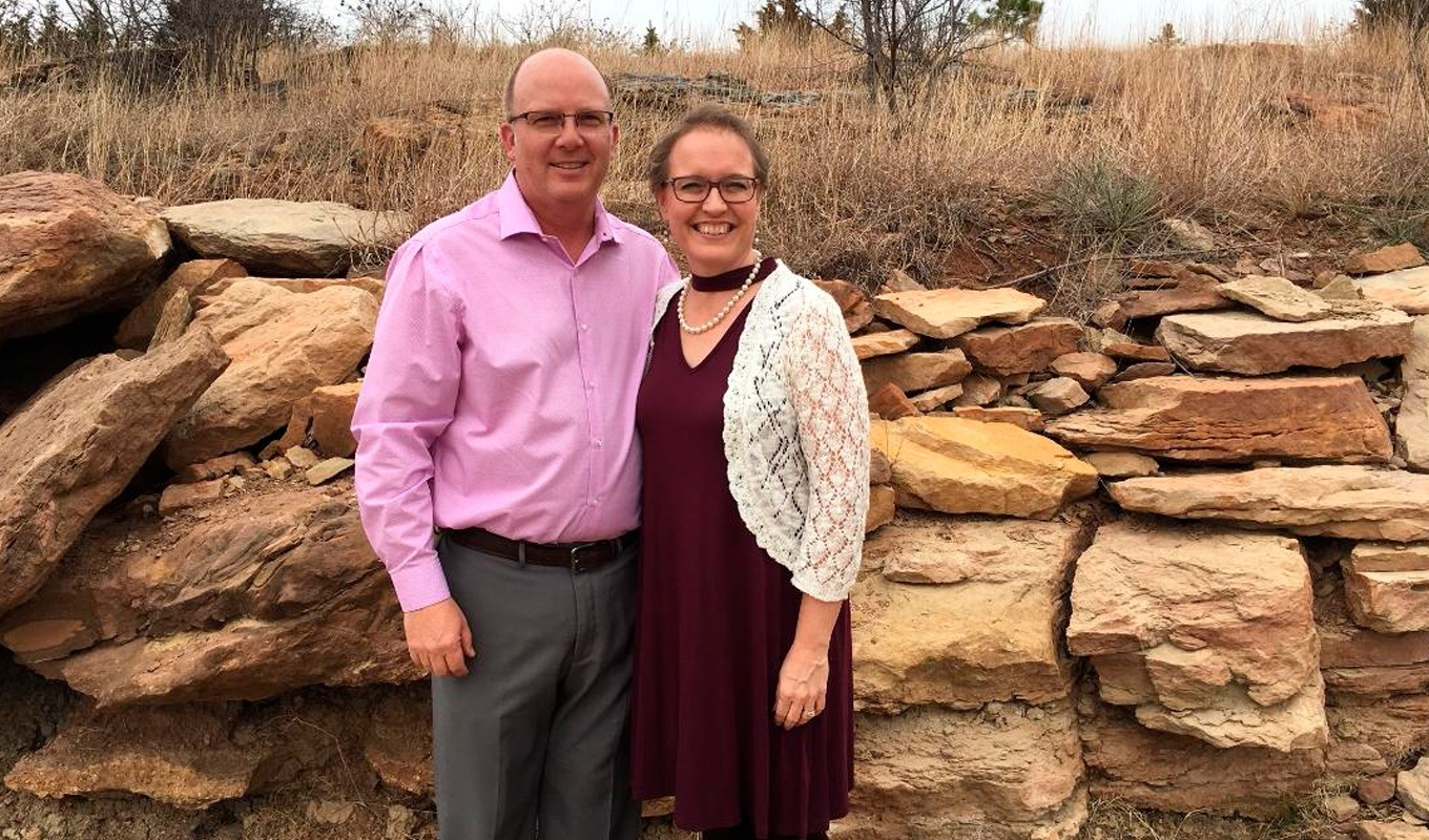 Dana Young with his wife