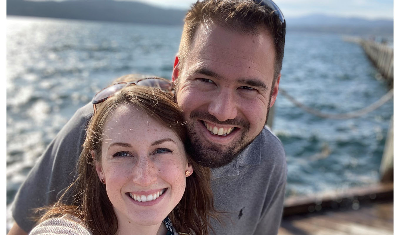 Photo of David Foucachon and his wife