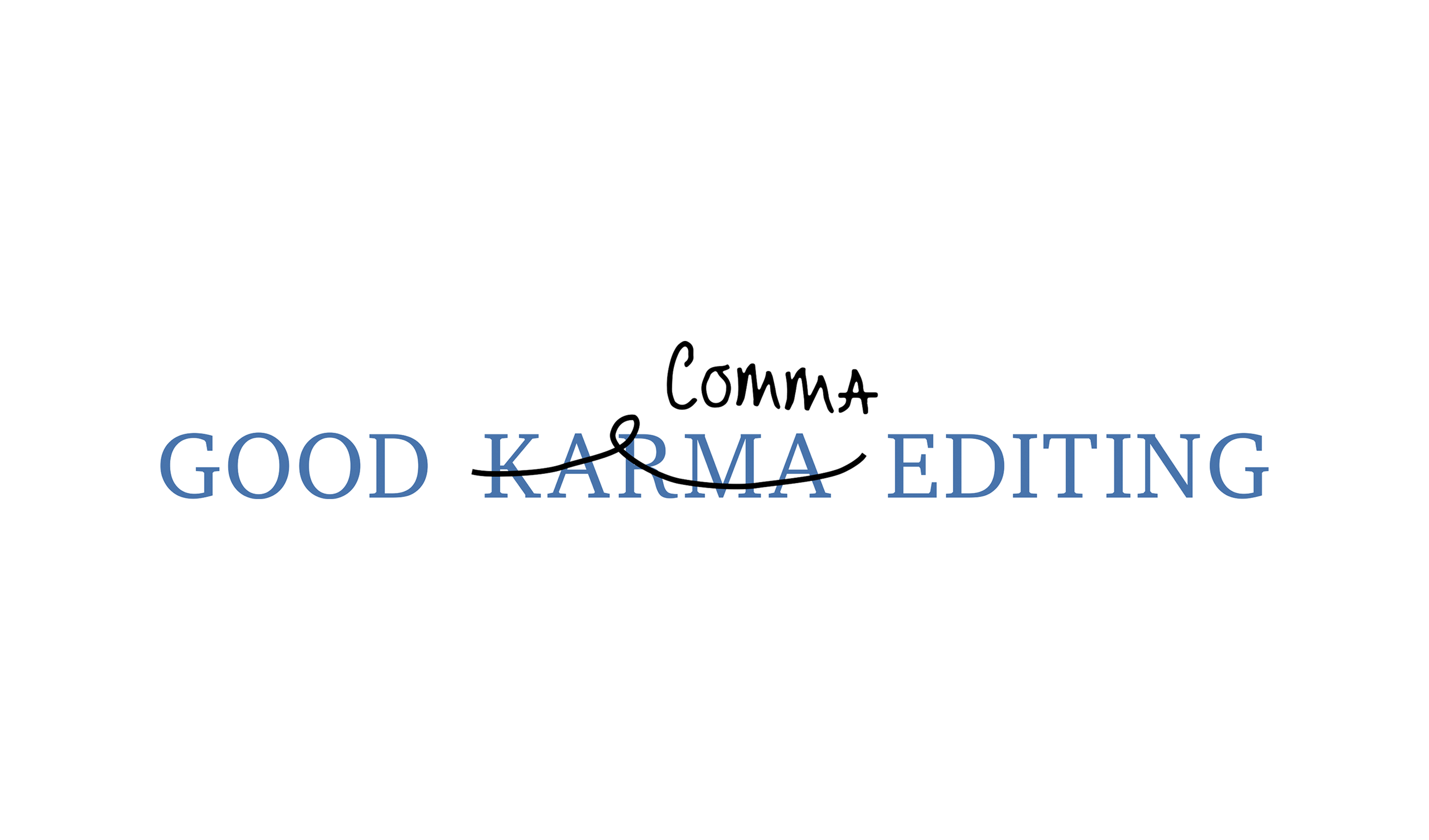 Logo for Good Comma Editing.