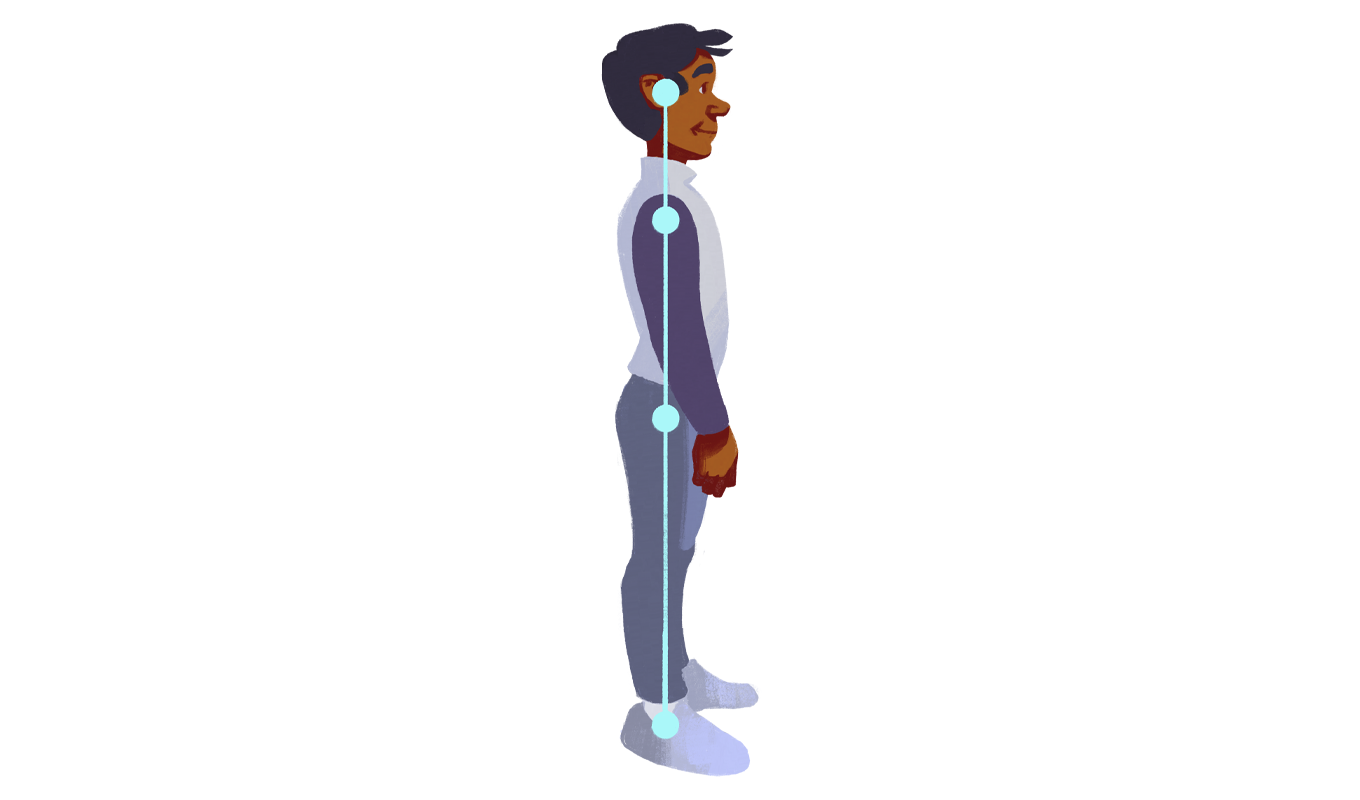 Correct standing posture