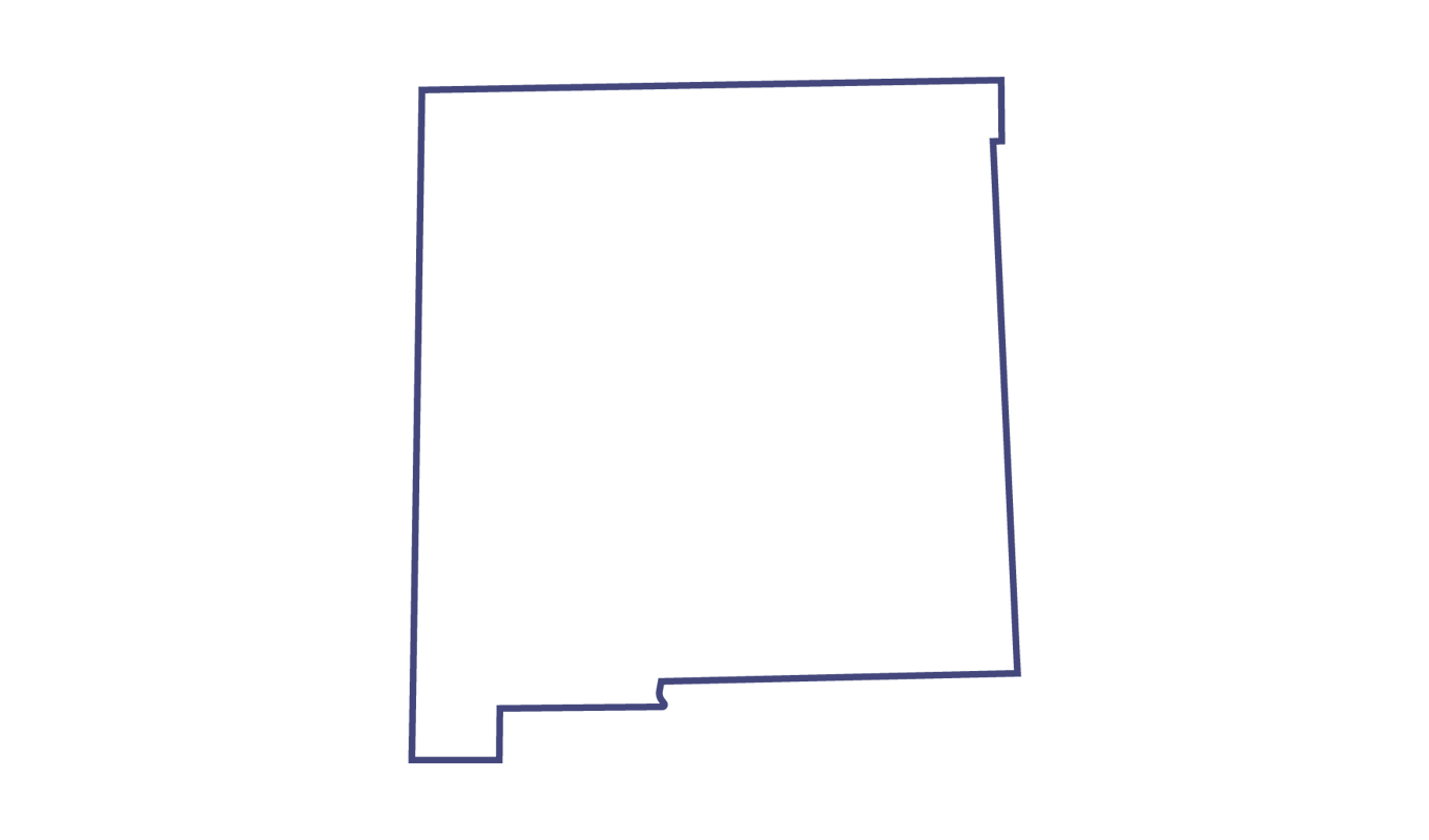 Outline of the state of New Mexico