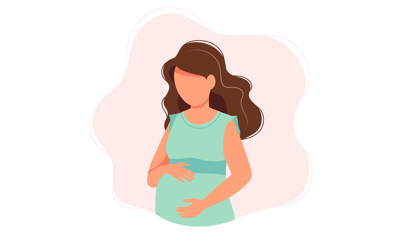 Illustration of a pregnant woman
