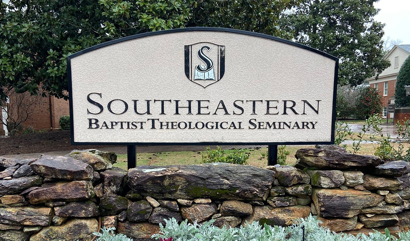 Sign that says Southeastern Baptist Theological Seminary