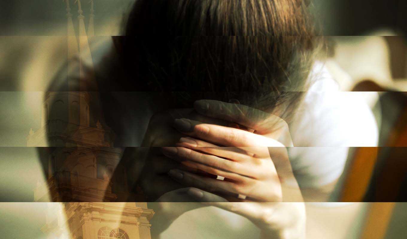 Man struggling with mental health