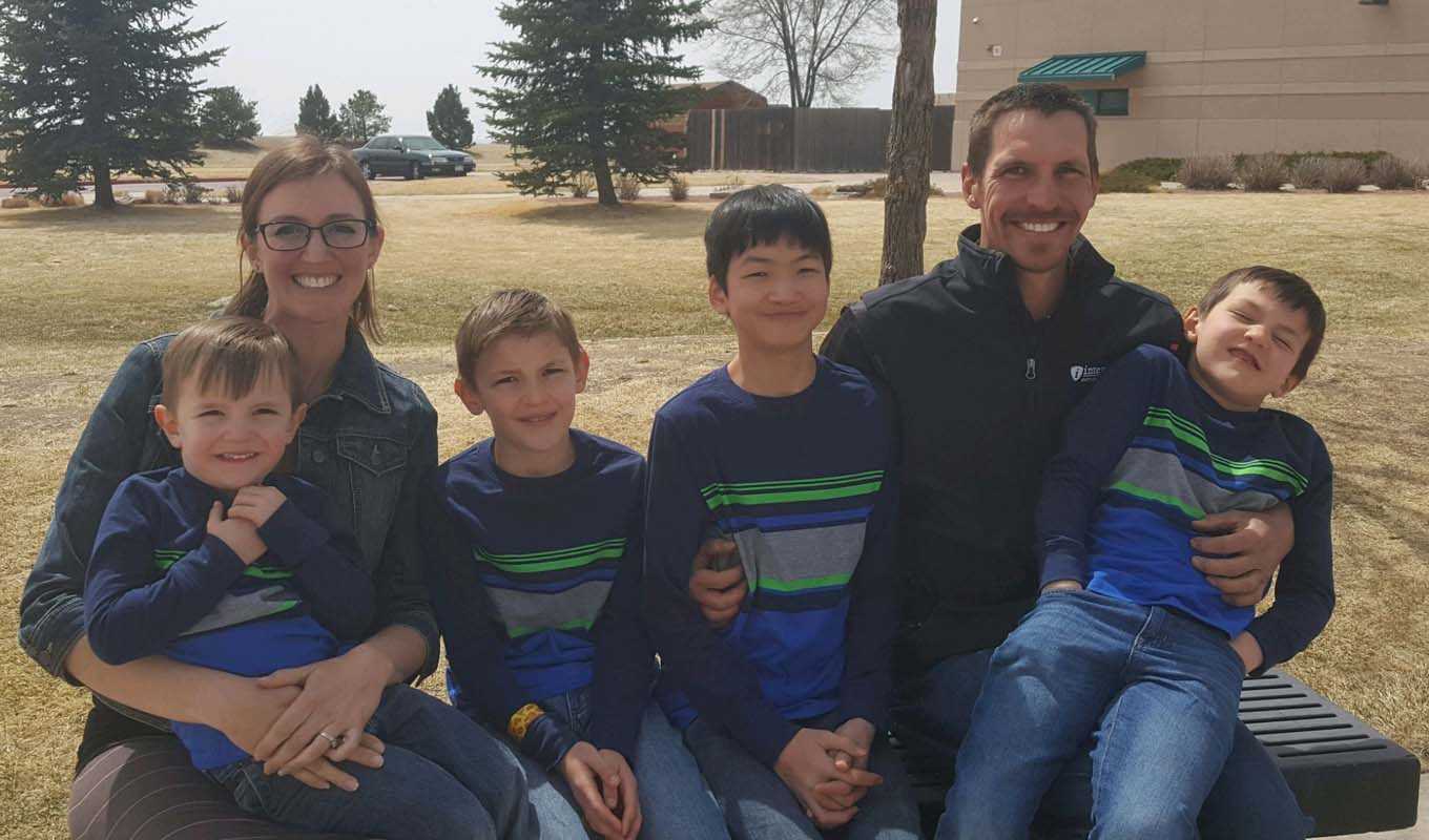 Jacob and Jaimie Wolverton and their young boys