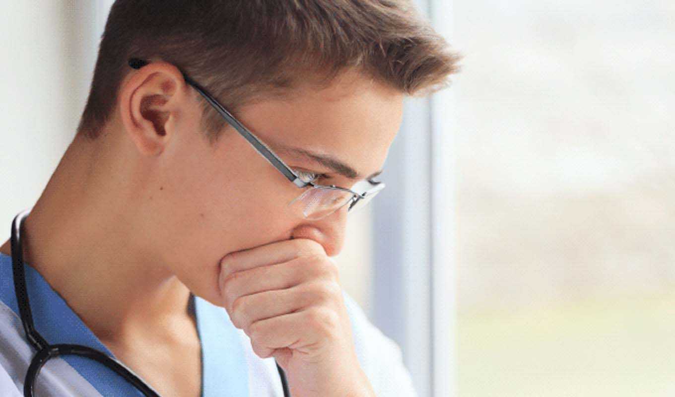 Worried doctor